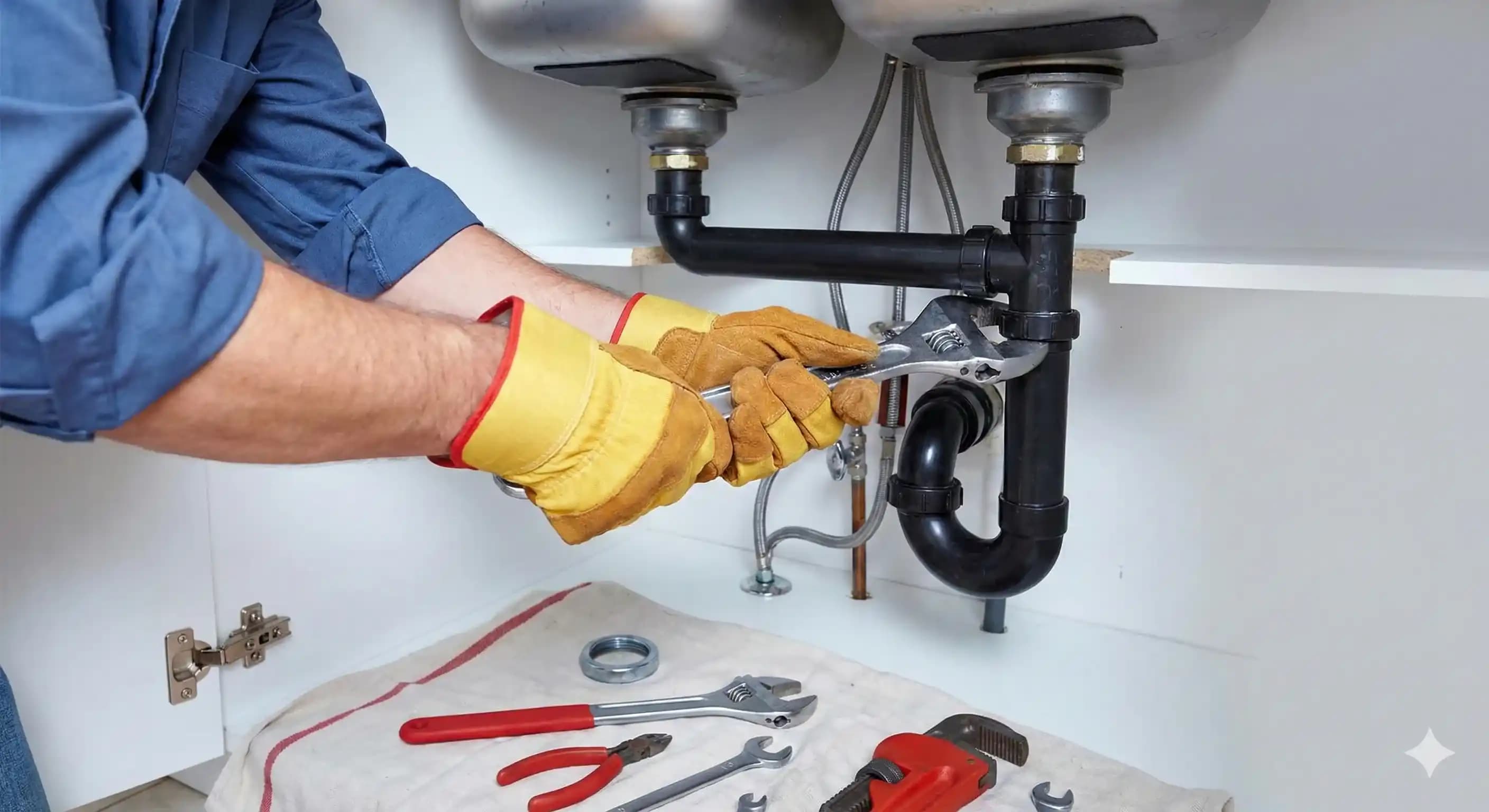 Water flooding from burst pipe